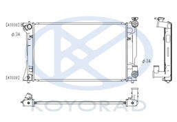 Toyota Avensis радиатор охлаждения мт 2.4 (Koyo)