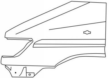 Мерседес Спринтер крыло переднее левое с овальный отверстием под повторитель