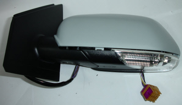 Фольксваген Поло зеркало левое электрическое с подогревом с указателем поворота Aspherical грунт