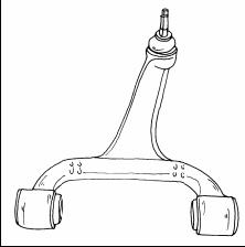 Мерседес W163/Ml рычаг передней подвески правый верхний