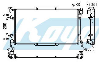 Subaru (Субару) Legacy Радиатор Охлаждения At 1.8 2 2.2 (Koyo)
