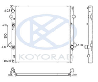 Lexus (Лексус) Gx460 Радиатор Охлаждения 4.6 At (Koyo)