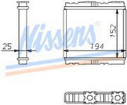Nissan (Нисан) Maxima {Almera N15 95-99/ Sb Legacy 02/89-05/94} Радиатор Отопителя (Nissens)