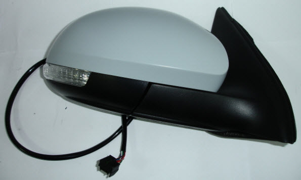 Фольксваген Тигуан зеркало правое электрическое с подогревом , автоскладывающиеся , указатель поворота , подсвет Convex грунт
