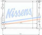 Рено Меган +Scenic96- радиатор охлаждения Nissens Ava
