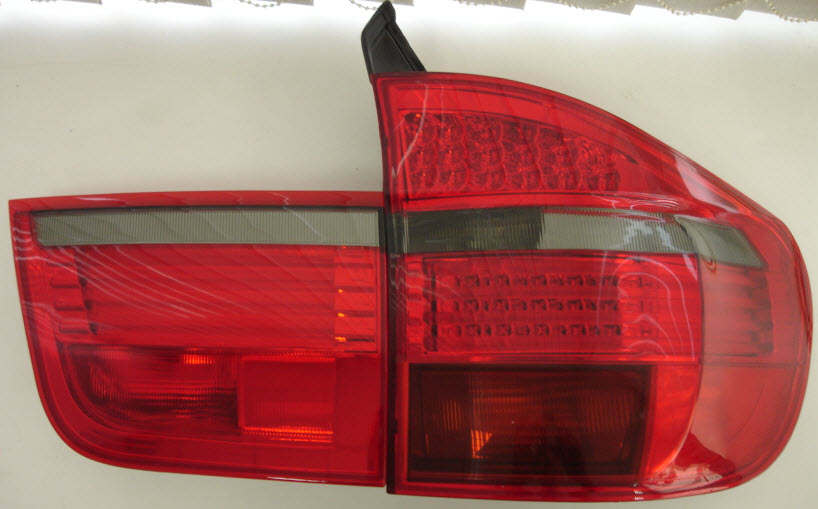 БМВ Е70 Х5 фонарь задний внешний +внутренний  левый+ правыйКомплект тюнинг с диод Внешн красный-тонирован