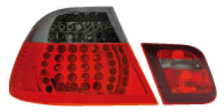 БМВ Е46 фонарь задний внешний +внутренний  левый+ правыйКомплект тюнинг Седан прозрачный с диод Eagle Eyes красный-тонирован