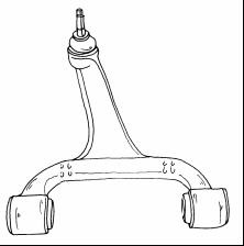 Мерседес W163/Ml рычаг передней подвески левый верхний