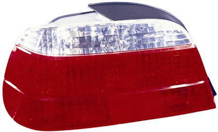 БМВ Е38 фонарь задний внешний левый и правый Комплект тюнинг прозрачный хрусталь с диодными габаритами красный-белый