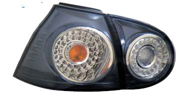 Фольксваген Гольф 5 фонарь задний внешний +внутренний  левый+ правыйКомплект тюнинг прозрачный с диод внутри хром
