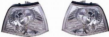 БМВ Е36 указатель поворота угловой левый + правый Комплект Седан тюнинг прозрачный хрусталь внутри хром
