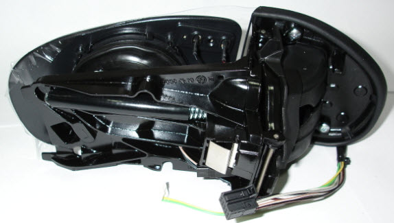 Мерседес W203 зеркало правое электрическое с подогревом , автоскладывающиеся , 9 Конт без крышки Aspherical