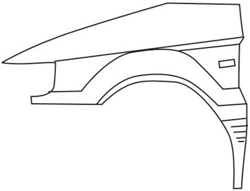 Mitsubishi (Митсубиси) Space Wagon {Chariot} Крыло Переднее Левое С Отввертиями под Повторитель