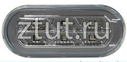 Фольксваген Шаран повторитель поворота в крыло левый + правый Комплект тюнинг прозрачный с диод внутри хром