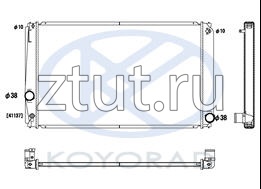 Toyota (Тойота) Rav4 Радиатор Охлаждения 2 (Koyo)