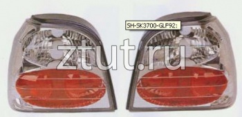 Фольксваген Гольф 3 фонарь задний внешний левый и правый Комплект тюнинг Lexus Тип прозрачный внутри хром