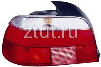 БМВ Е39 фонарь задний внешний левый красный-белый