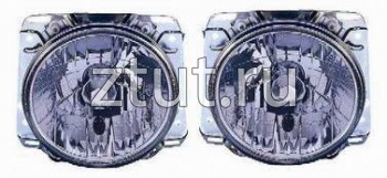 Фольксваген Гольф 2 фара левая и правая Комплект тюнинг в сборе с креплением Depo прозрачный хрусталь