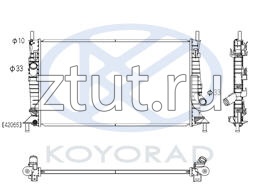 Форд С-МАХ радиатор охлаждения 1.3 1.6 2 Koyo