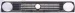 Фольксваген Гольф 2 решетка радиатора под 2 Фары черный