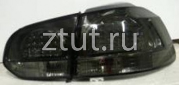 Volkswagen Golf 6 5D фонарь задний внешний+внутренний левый+правый тюнинг хрусталь с диод внутри хром