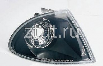 БМВ Е46 указатель поворота угловой левый + правый Комплект Седан тюнинг прозрачный Sonar внутри черная