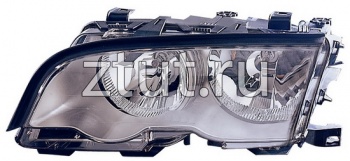 БМВ Е46 фара с регулировочным мотором левая внутри хром