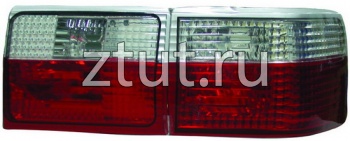 Ауди 80 +A80 92-94 Универсал фонарь задний внешний +внутренний  левый+ правыйКомплект тюнинг прозрачный хрусталь красный-белый