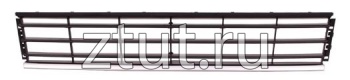 Фольксваген Пассат Б7 решетка бампера передняя центральная черный с хром молдинг