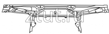 БМВ Е32 балка суппорта радиатора верхняя