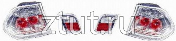 БМВ Е46 фонарь задний внешний +внутренний  левый+ правыйКомплект Седан тюнинг прозрачный хрусталь белый