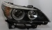 БМВ Е60 фара левая и правая Комплект тюнинг Ксенон -D1S- со светящимся ободком линзованная Eagle Eyes внутри черная