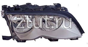 БМВ Е46 фара правая Седан с регулировочным мотором внутри внутри хром