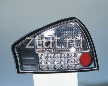 Ауди A6 фонарь задний внешний левый и правый Комплект тюнинг Седан прозрачный с диодным стоп сигналом Sonar внутри черная-хром